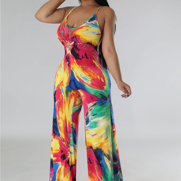 Multi Colored Jumpsuit - Picture 2 of 3